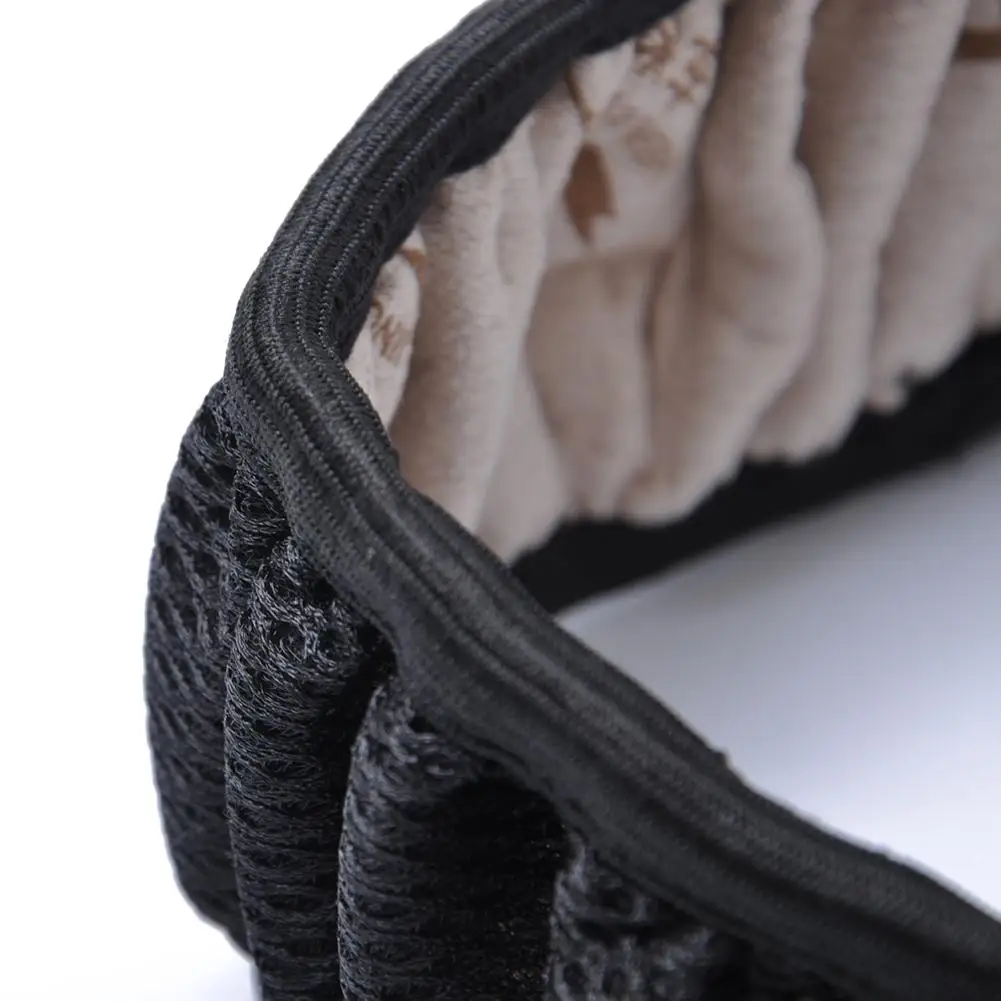 

LumiParty 38cm Diameter Ice Silk Fabric None Aprons Steering Wheel Sleeve Black Cover suitable for steering wheel 36.5-38cm r26