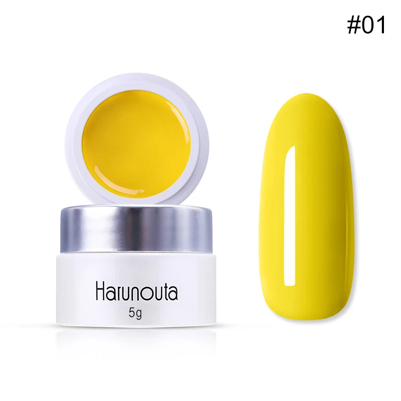 Harunouta-01 Harunouta рисунок металлик Гель-лак для ногтей 3D тиснение Серебряная Золотая линия шелковая точка паук лак для ногтей зеркало для маникюра - Цвет: Harunouta-01