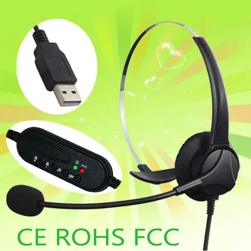 With Volume Control Call Center USB 