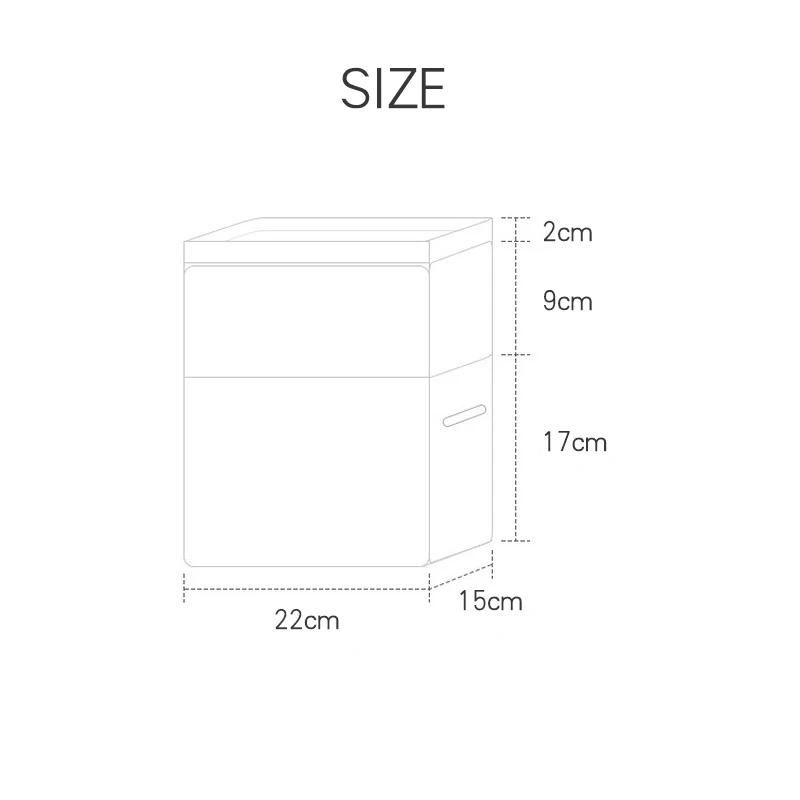 YEATION домашний косметический ящик Макияж Организатор Коробка для хранения Desktop