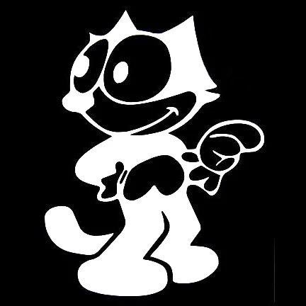 14x18 см кошачий кот боксер Забавный мультфильм декоративная Автомобильная