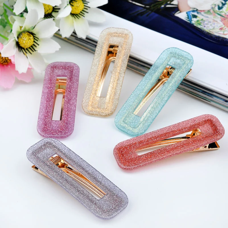 Винтажные заколки для волос 2019 года для маленьких девочек, красочные заколки для волос женщин акриловые заколки, женская головная уборка, женские аксессуары.