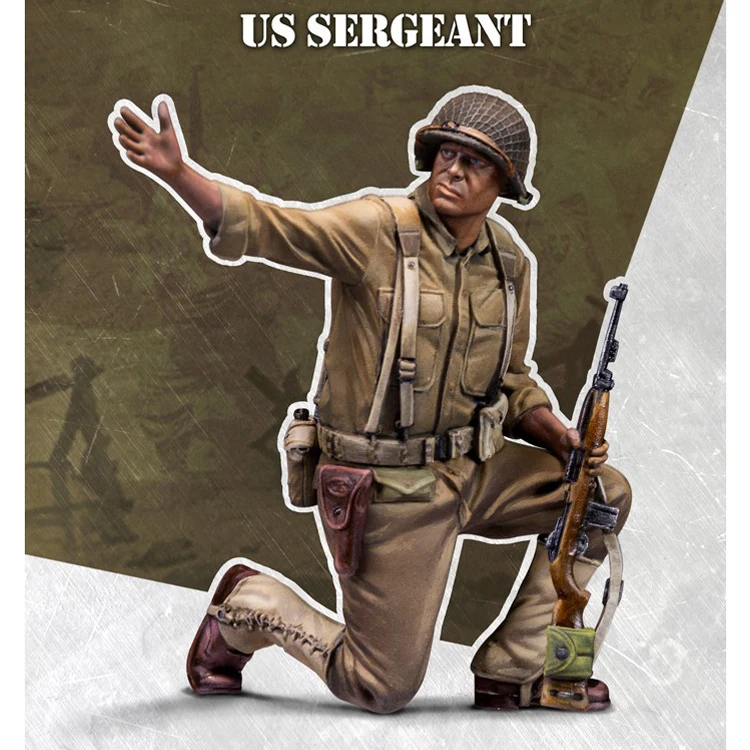 

1/35 US SERGEANT, Resin Model soldier GK, Unassembled and unpainted kit