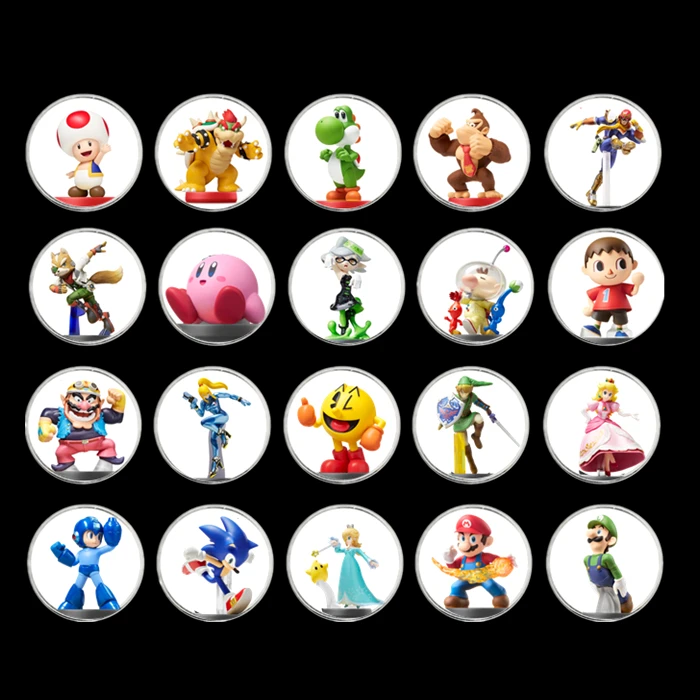 Быстрая полный набор 20 шт. Mario Kart 8 для игровой карты Amiibo Коллекционная монета Ntag215 стикер nfc тег напечатанный NS switch WiiU - Цвет: Mario Kart 8