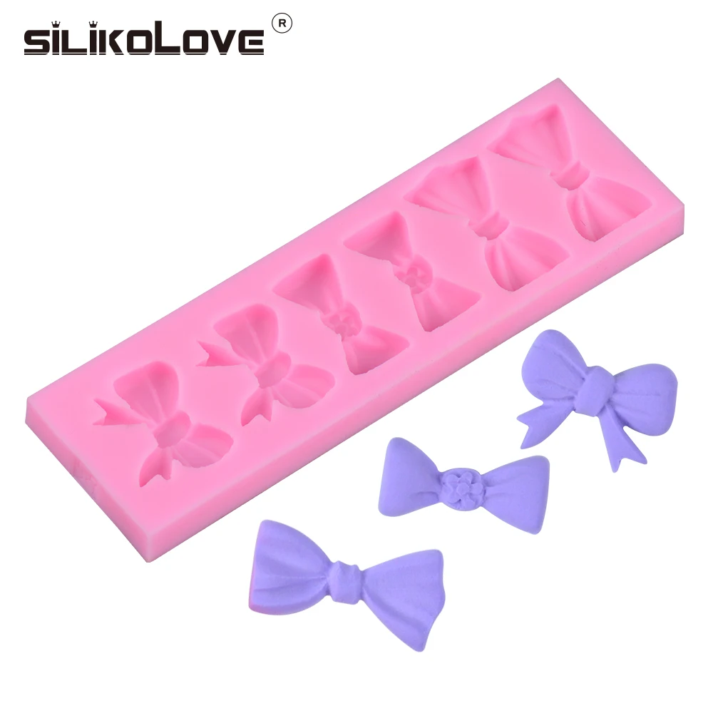 Силиконовые формы в форме банта Silikolove инструменты для украшения тортов из
