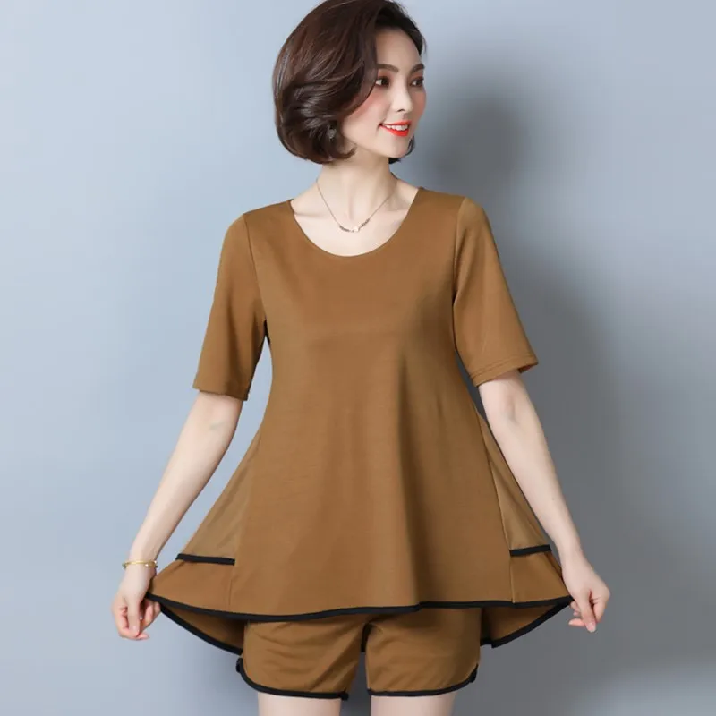 Женский спортивный костюм повседневный комплект из 2 предметов топ и шорты