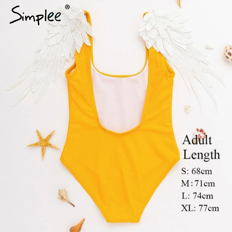 Yellow Mom Нарядный женский цельный купальник Simplee, сексуальный слитный купальник для женщин, стильный, для лета - Цвет: Yellow Mom