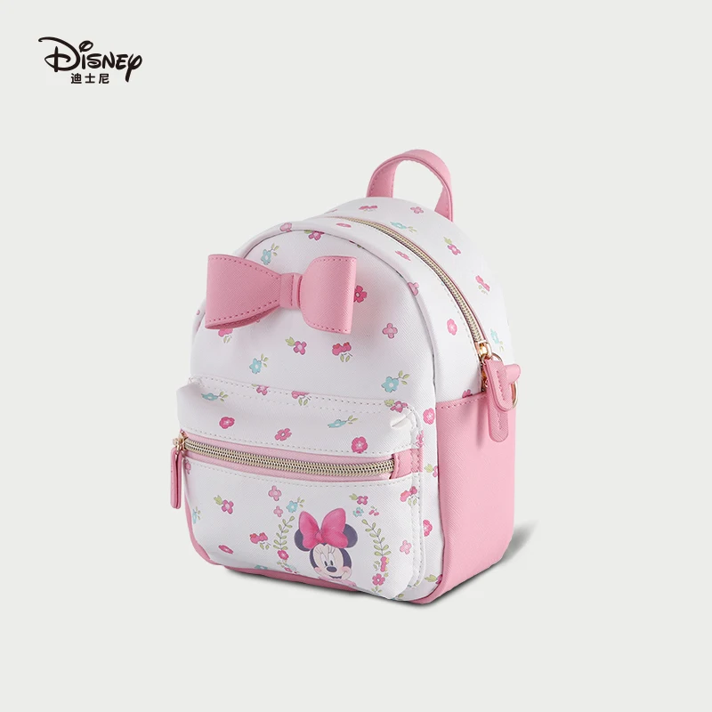 Disney Fashion Minnie Printing Backpack Bags Multifunction Mummy Bag Outdoor Large Capacity Girl Bag Shopping Bag