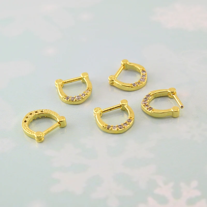 316L Surgical Stainless Steel Pave Zircon Nose Hoop Ring Nipple Septum Clicker Ear Piercing CZ Gems Jewelry | Украшения и