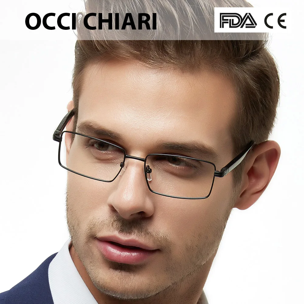 Оправа для очков OCCICHIARI мужские Оптические очки 2018 металлические из ацетата