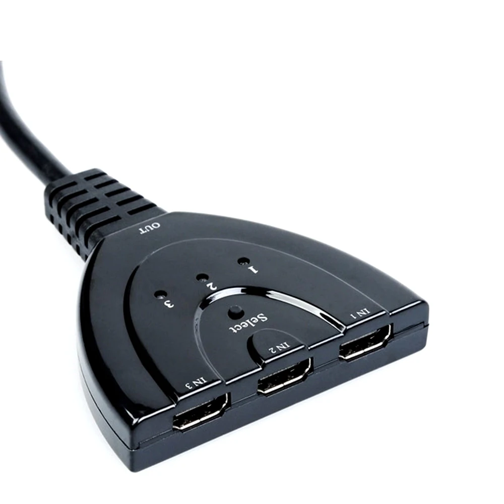 Мини 1080P HDMI переключатель коробка адаптер 3 порта с кабель концентратор сплиттер