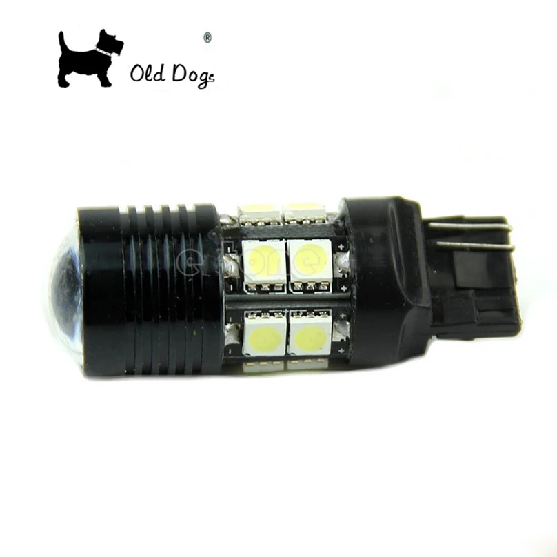 1 пара T20 7440 W21 WY21W 7444 Cree chip Q5 12 SMD 5050 светодиодный чистый белый автомобильный
