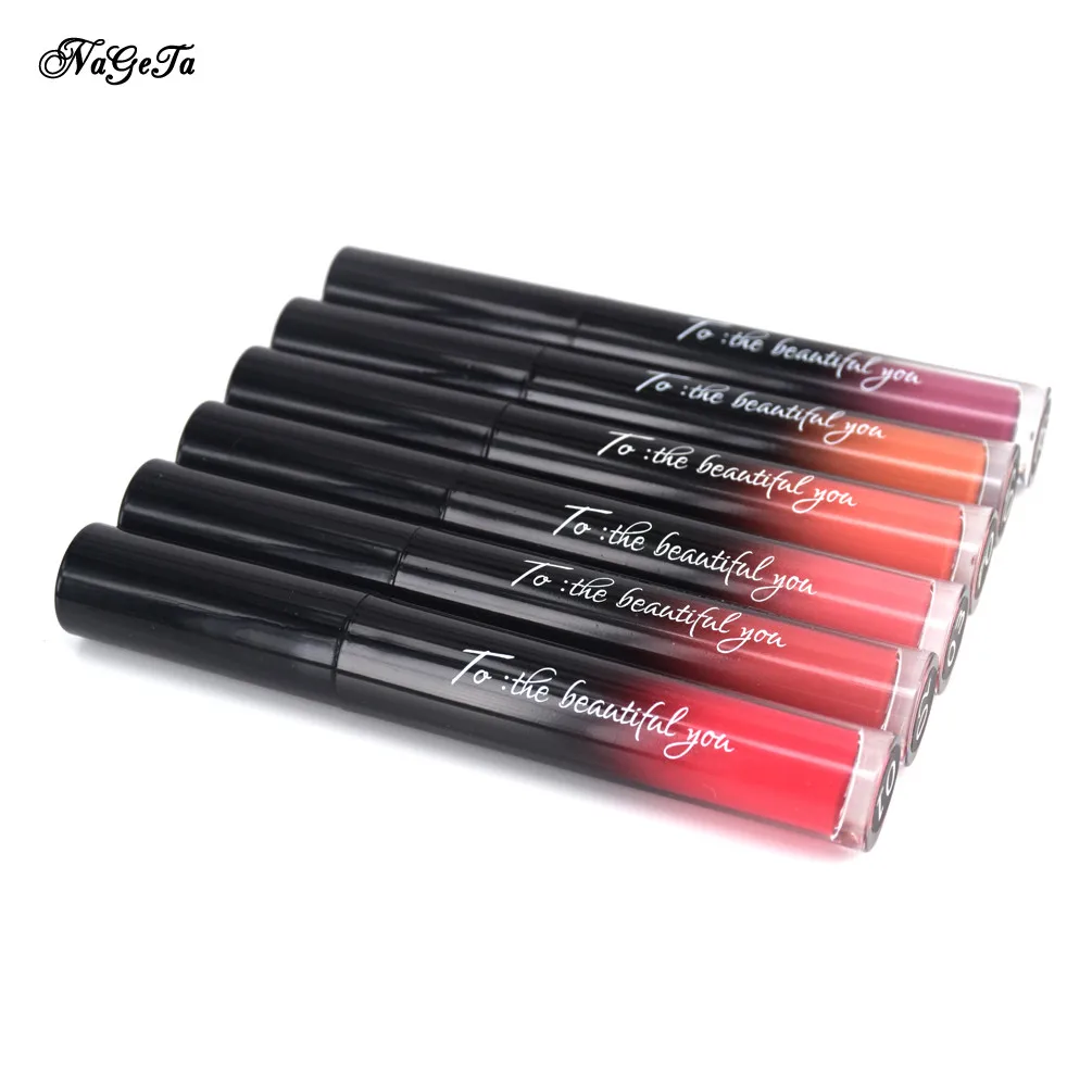 Новое нижнее белье для губ Matte Liquid губная помада Водонепроницаемая Gloss Makeup 10