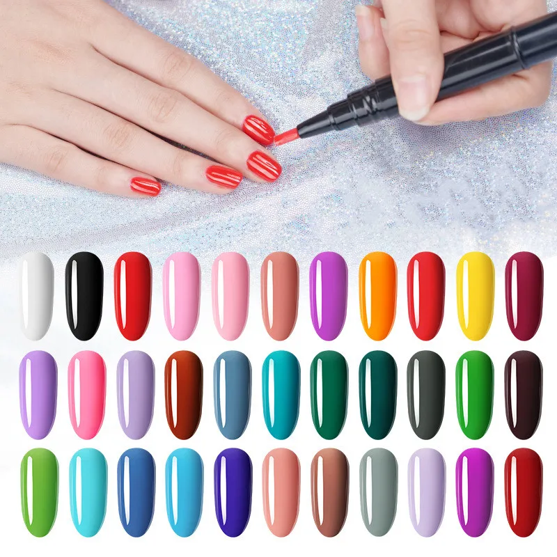 60 Цвет водостойкий лак для ногтей фототерапии клеящий карандаш модные