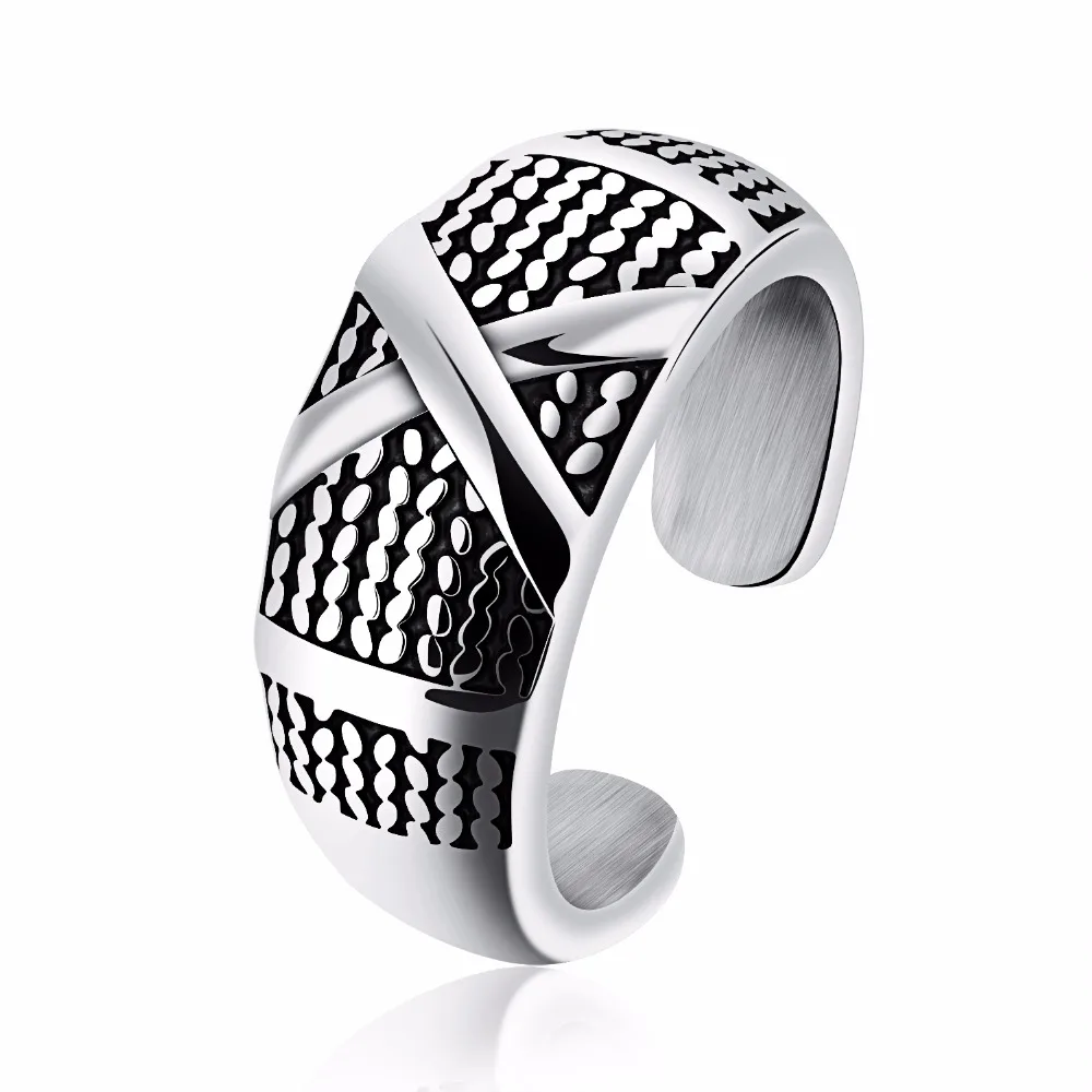 Titanium steel men's ring fashion swagger rock gothic American and European punk.514 | Украшения и аксессуары