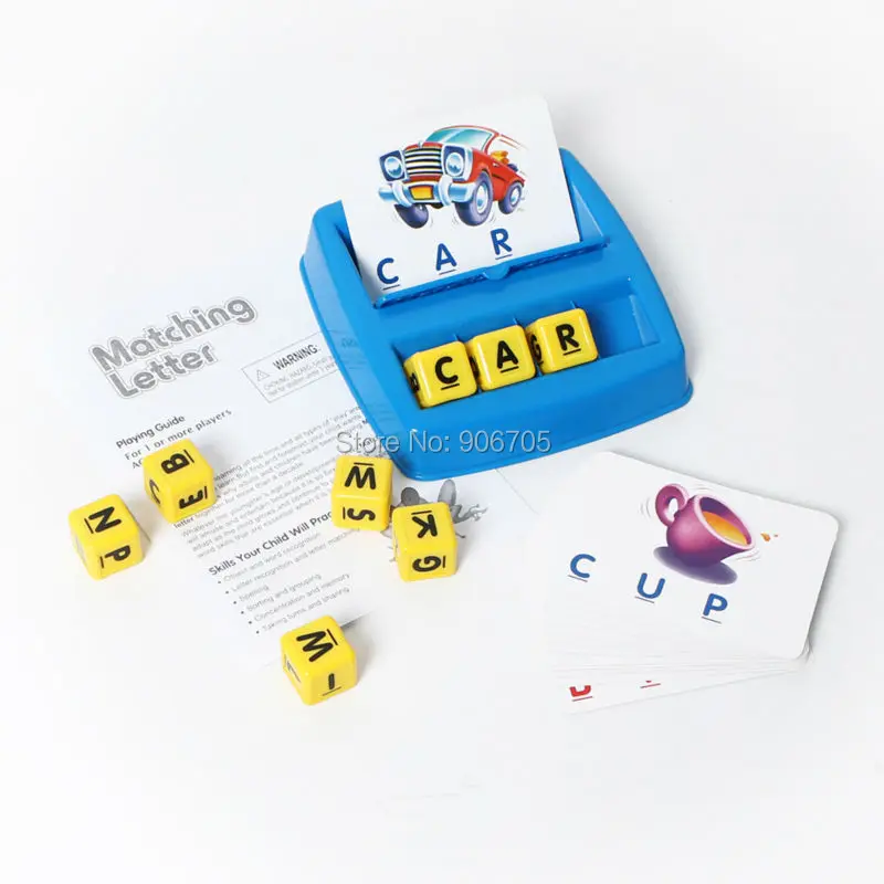 Семейная забавная игра с буквами игрушка для дошкольников первая Matchin английское