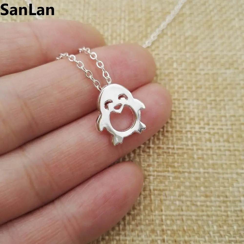 10 шт. зимние женские милый кулон для Животного Ожерелье Пингвин женское ожерелье