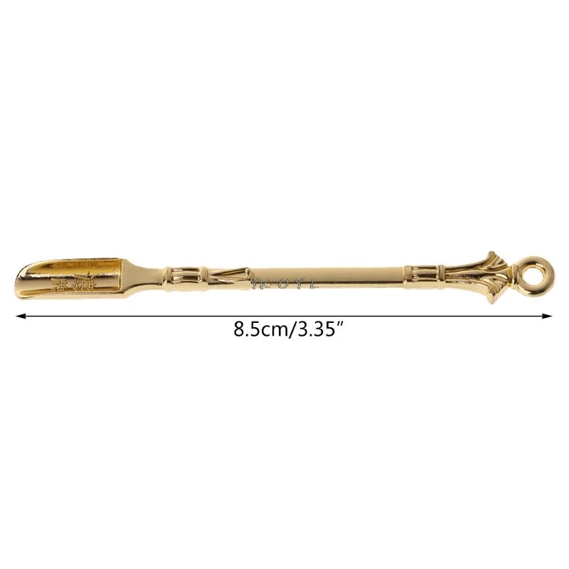 Золотая металлическая ложка нюхательный порошок чайные подвески посуда чайная