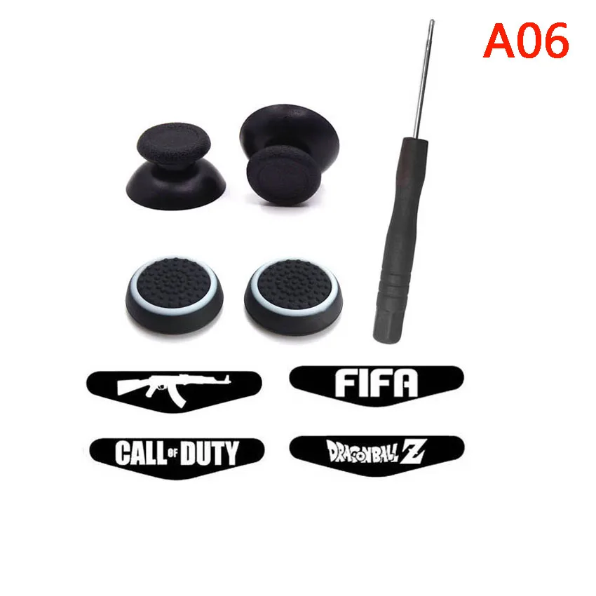Для Dualshock 4 контроллер аналоговый джойстик для пальца палка крышка s + световые