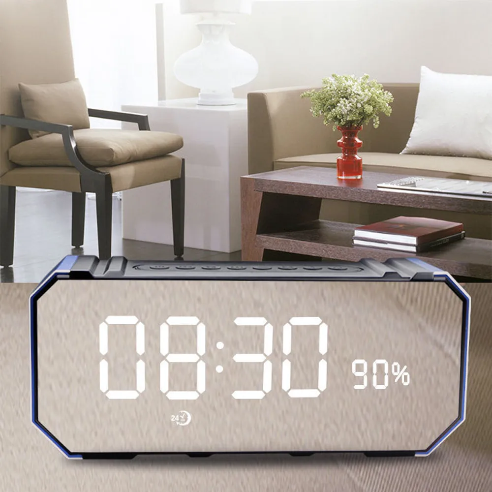 

Sound 2019 DG100 Bluetooth Speaker Card Alarm Clock With Display Outdoor Portable Subwoofer