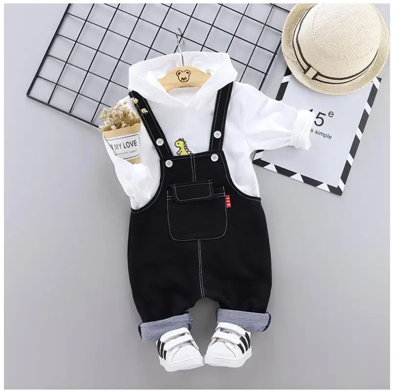 Коллекция 2019 года Осенние комплекты одежды для маленьких мальчиков и девочек