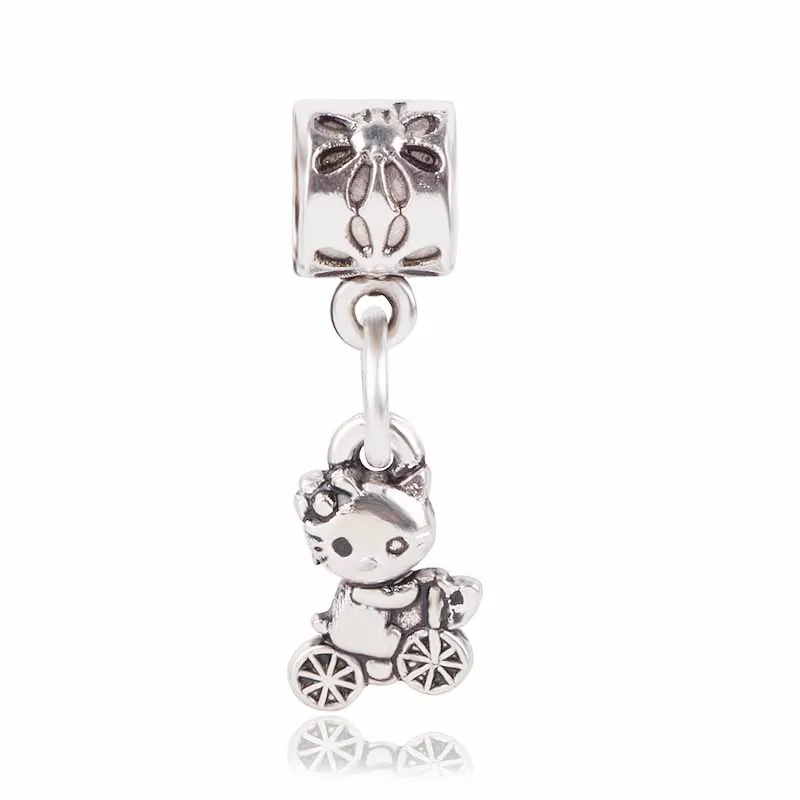 Dodocharms оригинальные Подвески серебряного цвета бабочка дерево корона мама CZ Кристалл бусины для Pandora Браслеты DIY кулон ювелирные изделия
