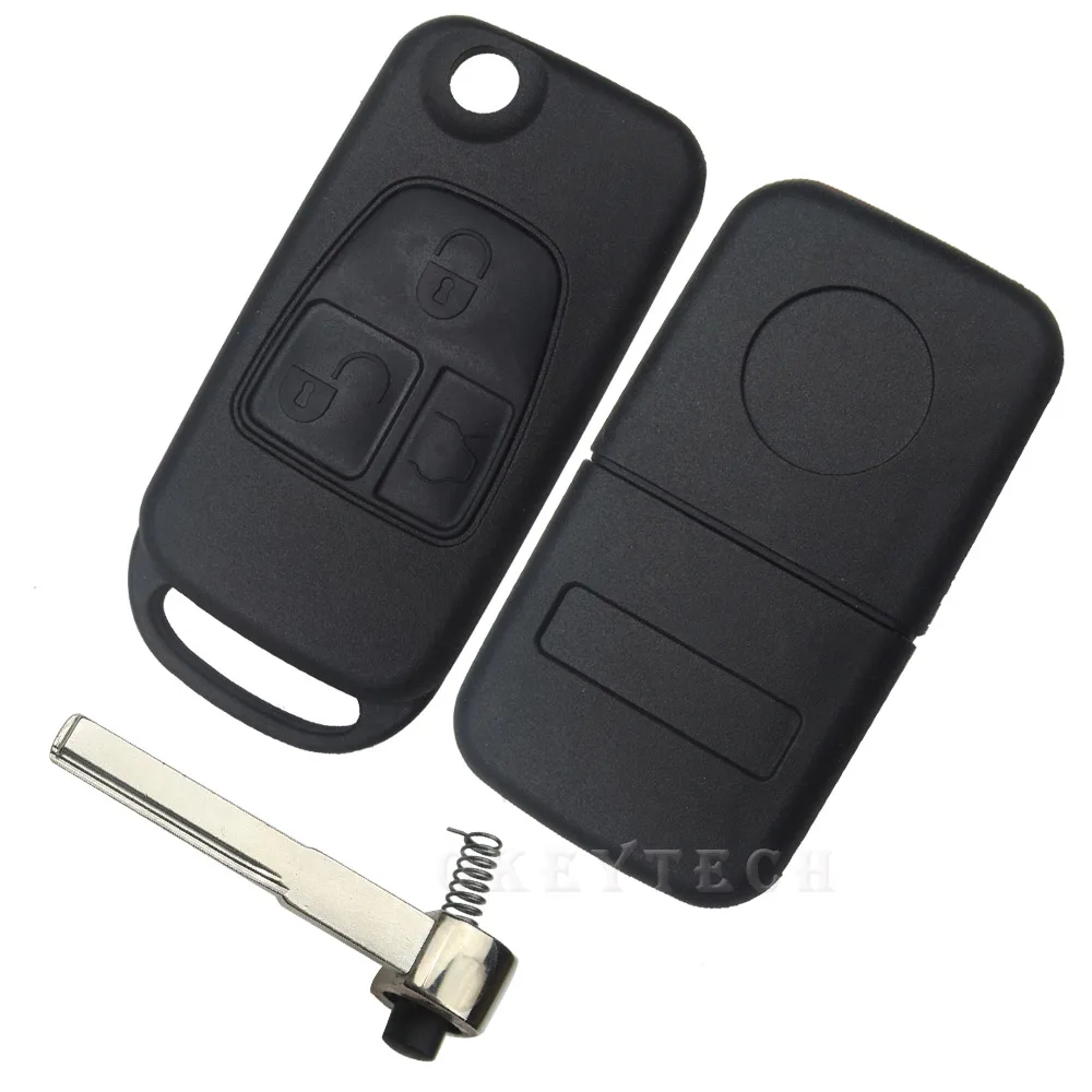 OkeyTech раскладной чехол для автомобильного ключа с 3 кнопками Mercedes Benz W168 W202 W203 ML A C E S