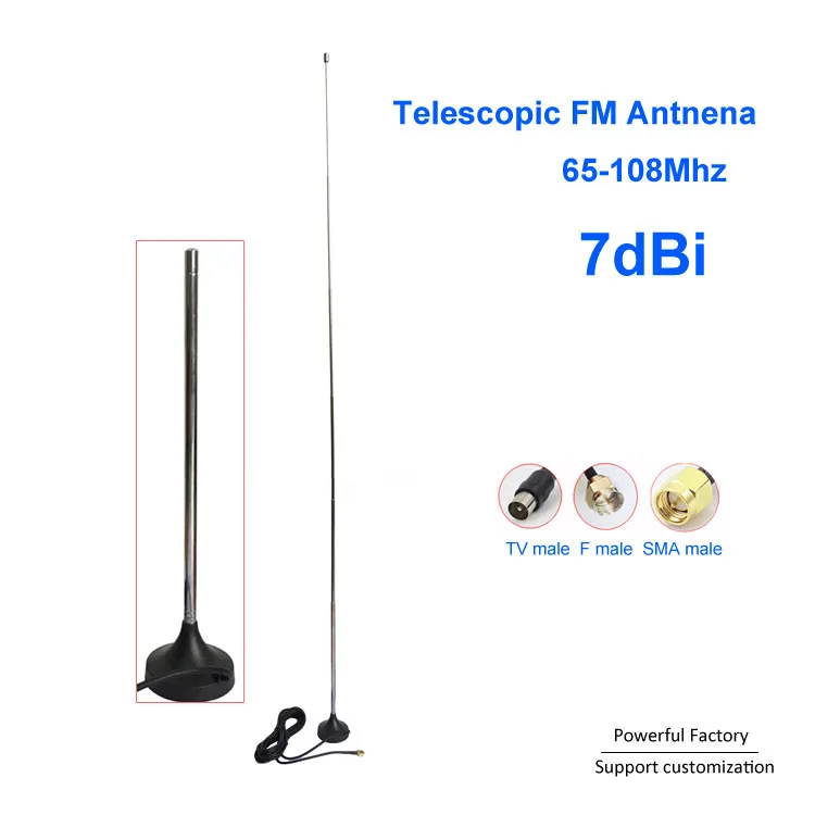 Телескопическая FM-антенна с магнитным основанием радиоантенна дистанционным