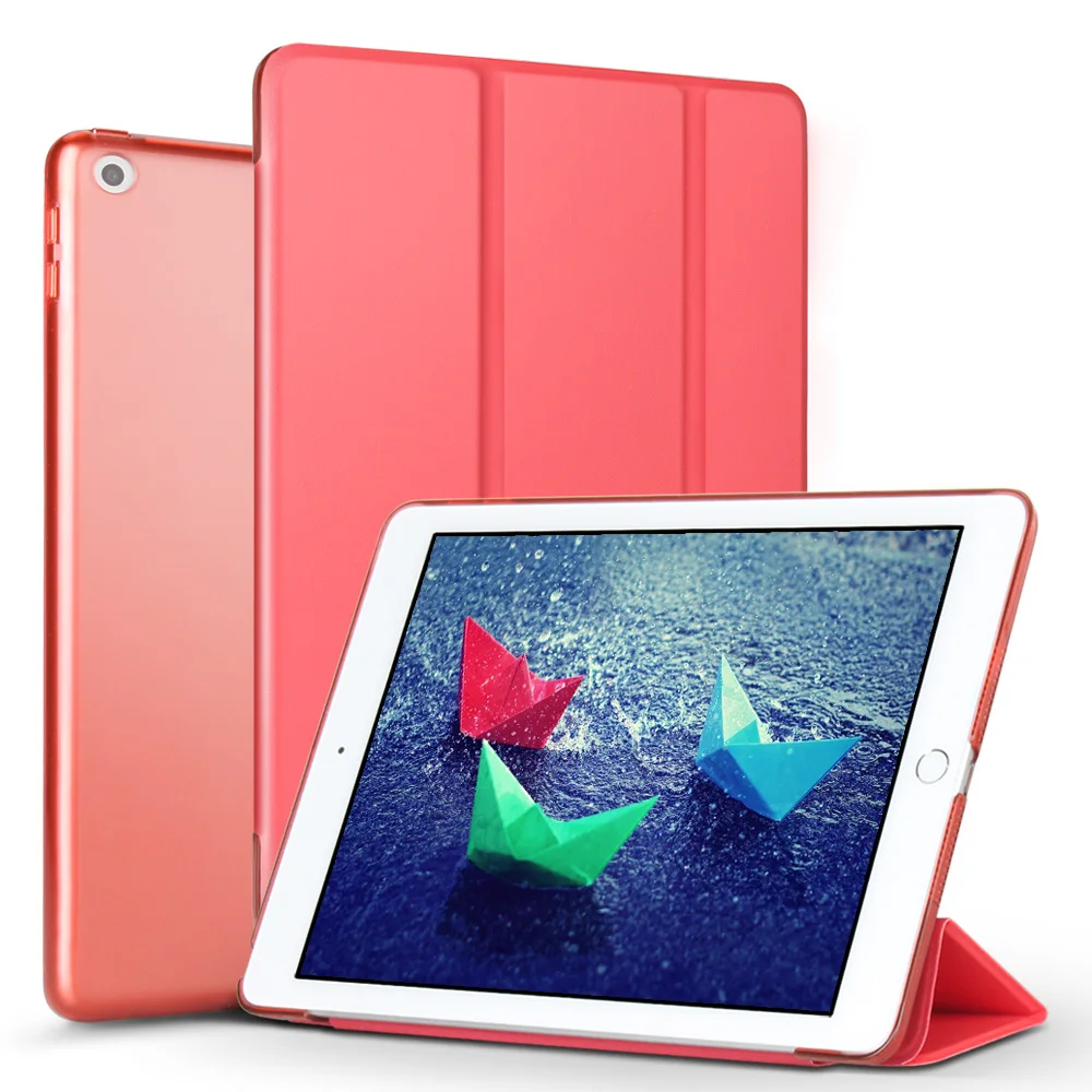 Ультратонкий Магнитный чехол для iPad 9,7 новая модель A1822 A1823 A1893 A1954 смарт-чехол из полиуретановой кожи с функцией автоматического отключения/пробуждения