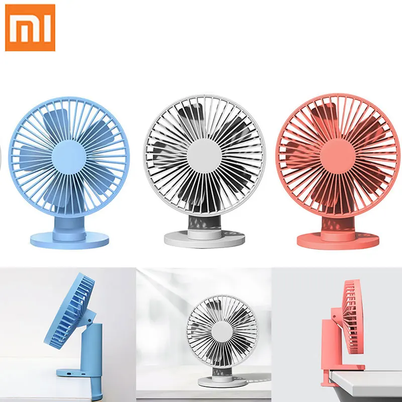 Xiaomi VH Электрический вентилятор Mijia портативные настольные USB вентилятор с 3 передачами скорости Вентилятор охлаждения 2000 мАч перезаряжаемый аккумулятор зажим воздушный охладитель