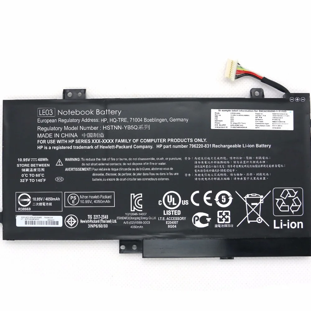 10 95 V 48Wh 4050mAh HSTNN-YB5Q LE03 HSTNN-PB6M LE03XL Аккумулятор для ноутбука HP Envy M6-w015dx x360 M6-W Pavilion X360 13 |