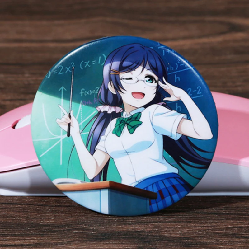 FFFPIN 5,8 см большая брошь Lovelive нагрудник Япония Аниме Любовь живой значок булавка монета Косака Хонока Сонода Уми значок ткань рюкзак