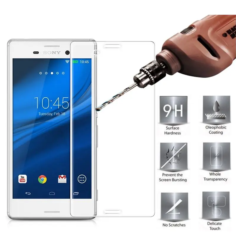 Для sony Xperia M4 Aqua M4 E2303 Dual E2312 E2333 E2353 E2363 E2306 защита экрана из закаленного стекла защитная пленка Gaurd чехол