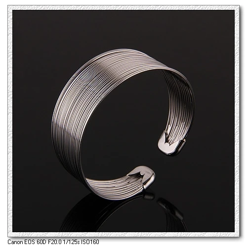 Женские браслеты и обручи из белого золота 2017 пробы модные ювелирные изделия