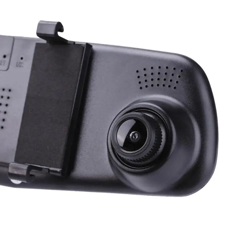 FHD 1080P 4,3 дюймов двойной объектив Автомобильный видеорегистратор зеркало заднего вида видеорегистратор видео камера циклическая запись автомобиля dvr камера до 32 Гб