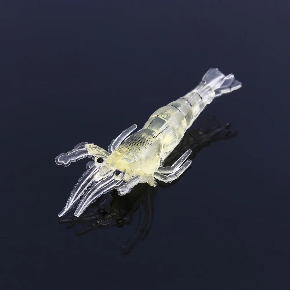 10 шт./лот 5 см рыбной ловли креветок Приманка Креветки кальмар приманка блесна