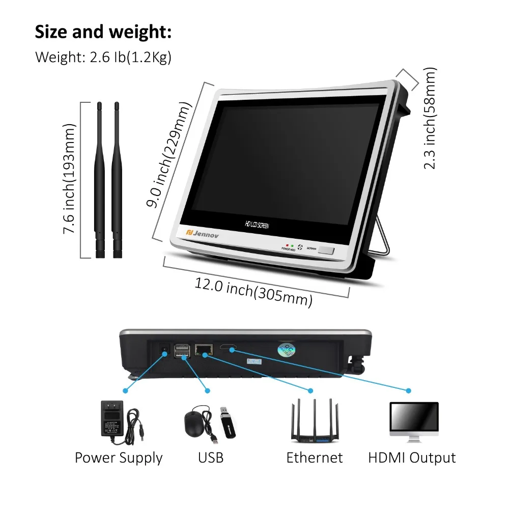 Jennov 8CH 2MP Wi-Fi безопасности Камера Системы Беспроводной 1080P NVR ИК Открытый Водонепроницаемый P2P CCTV Системы HD видео наблюдения комплект