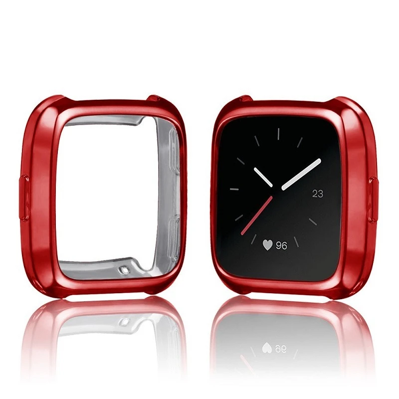 Мягкий силиконовый чехол для Fitbit Versa, ремешок, полный защитный чехол для Fitbit Versa Lite, аксессуары для Versagel, защитный чехол