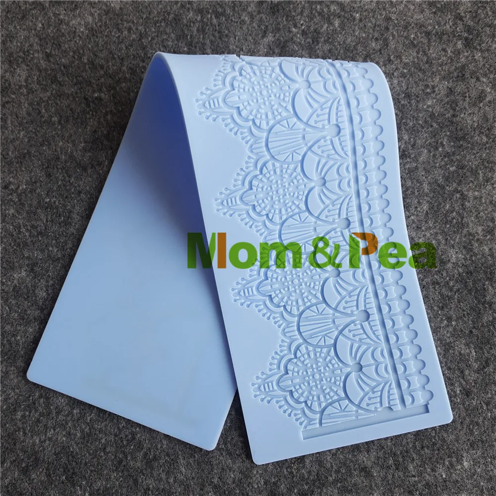 Mom & Pea GX190 Бесплатная доставка кружевная форма для украшения торта помадка 3D
