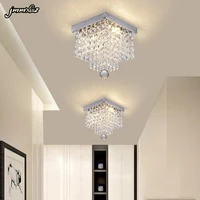 jmmxiuz led ceiling crystal chandeliers lamps square luminaria teto for alley staircase hallway ceiling abajur lighting fixtures