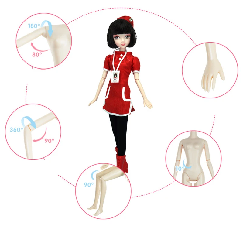 13 подвижных шарниров 1/6 3D глаза BJD куклы игрушки с аксессуарами одежда обувь сумка шляпа модная фигурка Nake Куклы Игрушки для девочек подарок