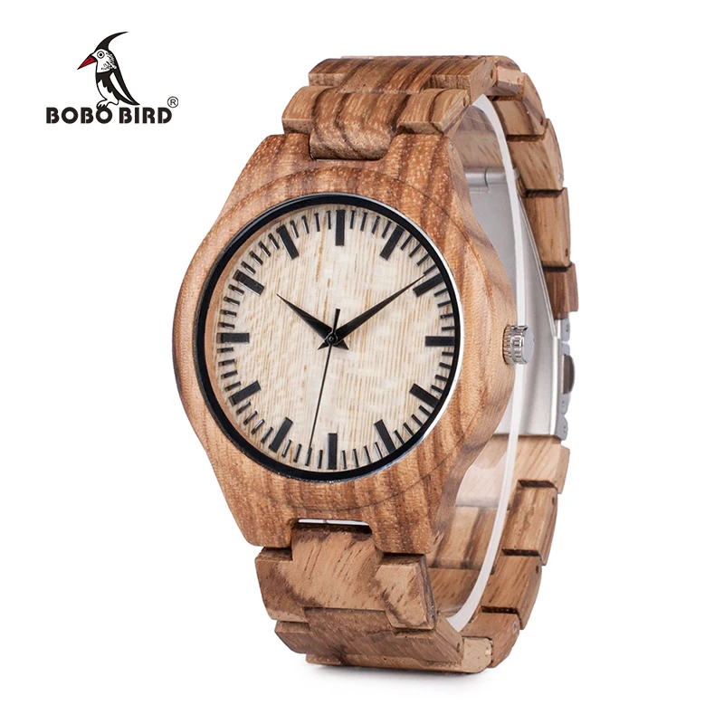 Часы мужские кварцевые с деревянным ремешком и японским механизмом|wristwatch
