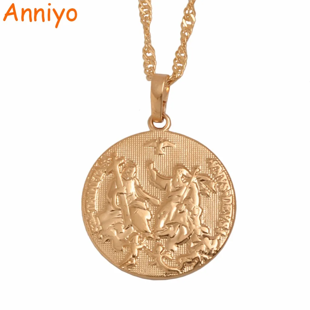 Ожерелье с подвеской Anniyo ожерелье из розового золота для женщин и девочек
