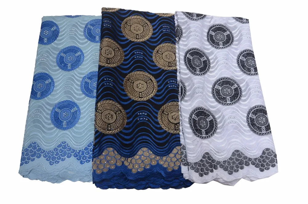

African Swiss Lace Fabric 2018 High Quality Lace Big African Voile Laces 100% Quality Cotton Swiss Voile Lace With Stones P465-2