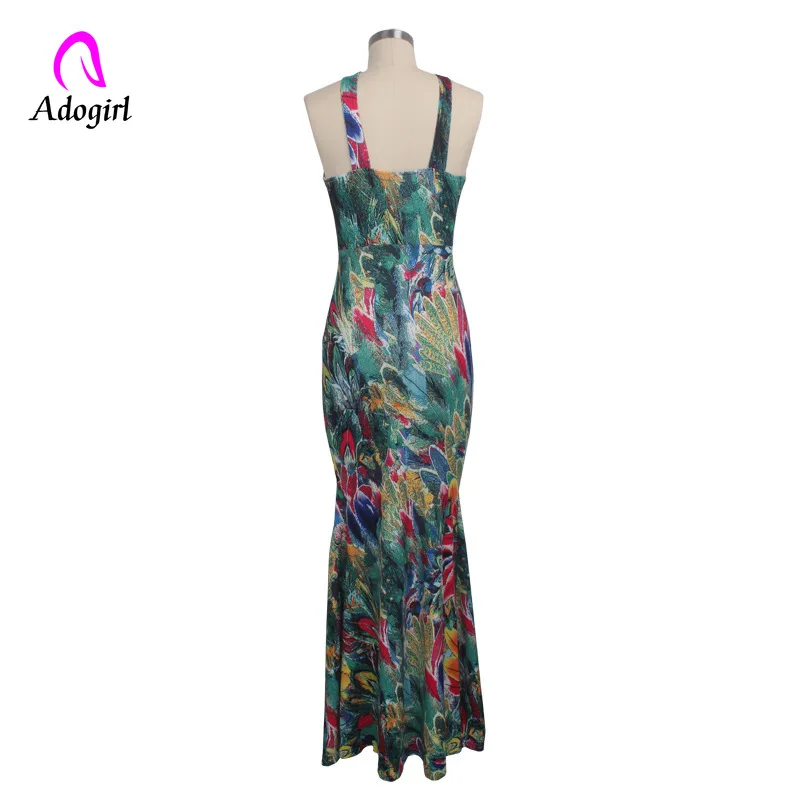 Off Shoulder Floor Length Dress Evening Tunic Party Dresses Vintage Sexy Backless Halter Neck Flower Maxi Robe Femme Plus Size | Женская