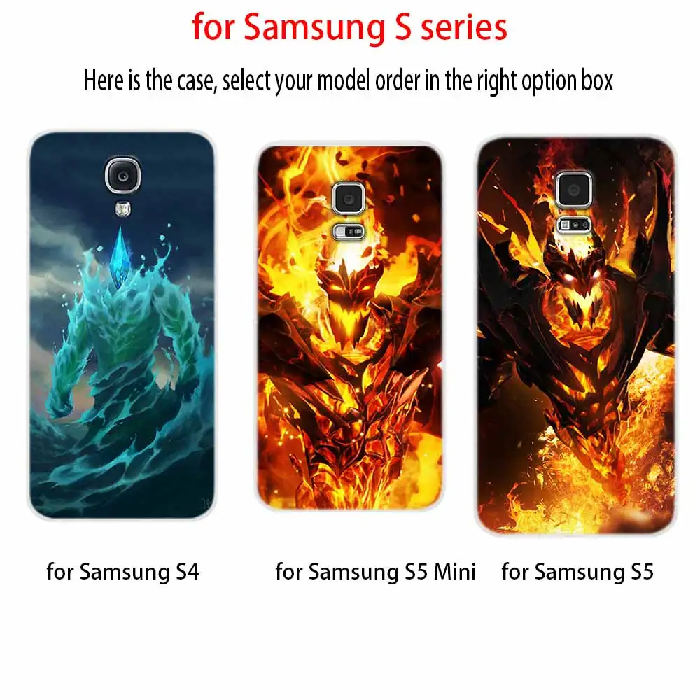 Мягкий чехол Shadow Fiend Dota 2 для Samsung Galaxy S7 Edge S8 S9 S10 S11 S20 S21 Plus Lite E Ultra | Мобильные
