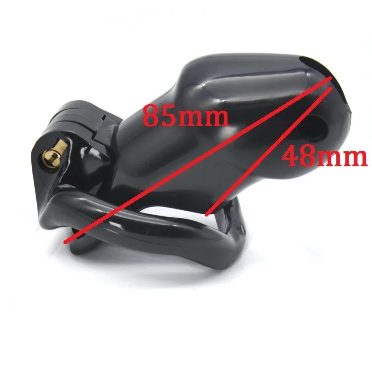 Мужская клетка с замком из смолы длиной 48 мм 100% верности кольцом бондаж на