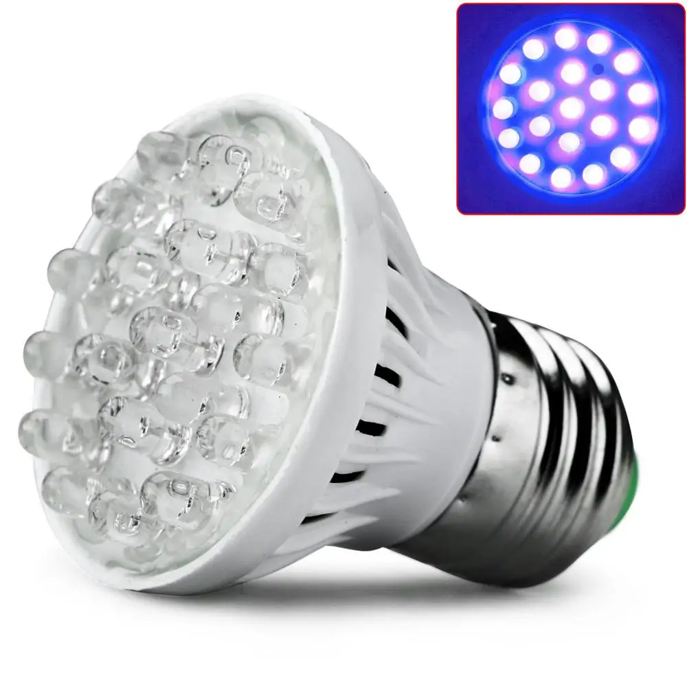 1 шт. светодиодный светильник ультра яркие красные/зеленые/E27 УФ лампа
