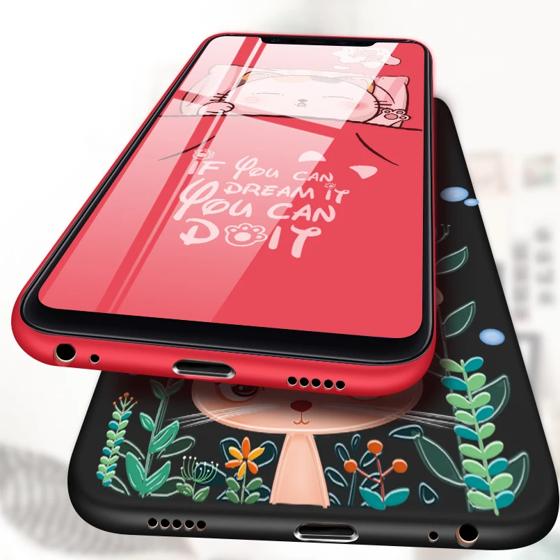 Милый силиконовый чехол ASINA для Xiaomi Mi 8 с объемным мультяшным рельефным