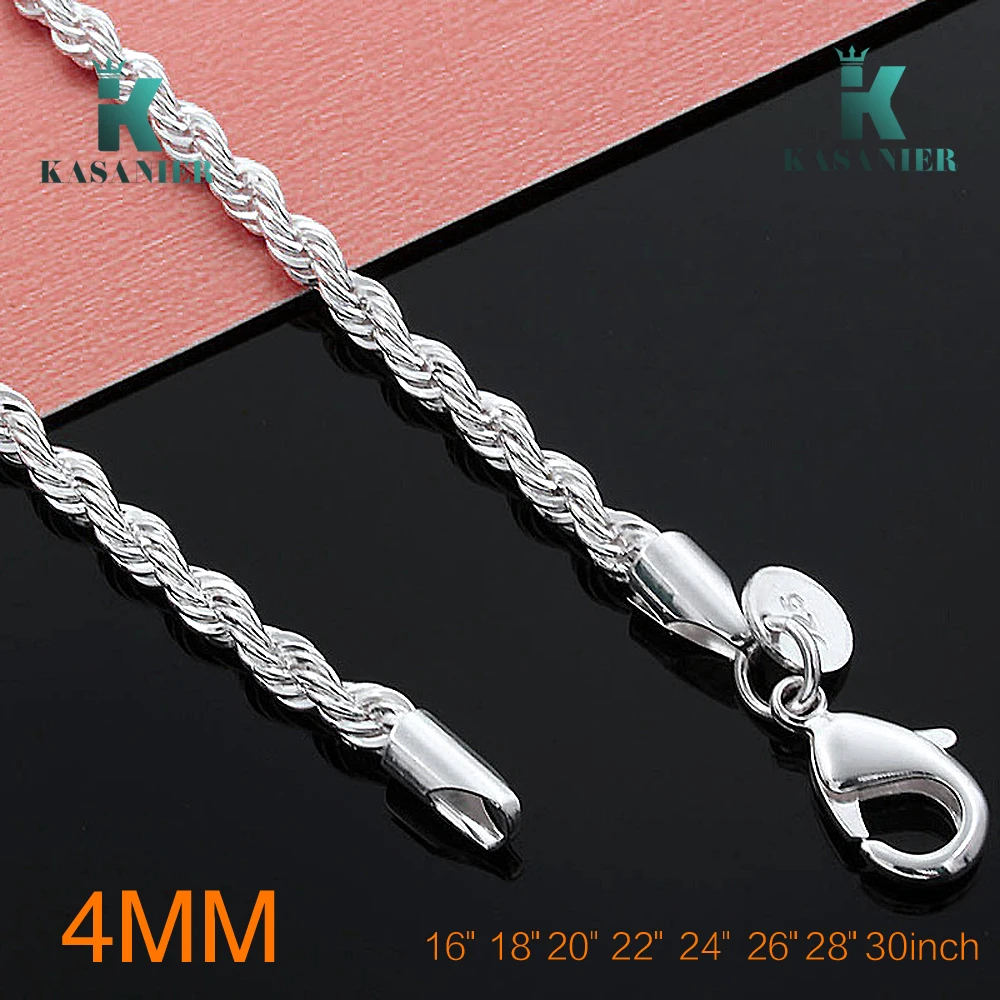 Классическое ожерелье 5 шт. шириной 4 мм для мужчин длиной 20 30 дюймов из тонкой